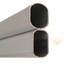 금순이네상점 옷봉 타원형 AL 시스템행거옷봉걸이, 옷봉/AL/타원/19파이/1200mm