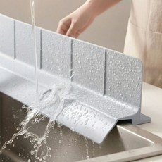 필인어스 9cm 완벽 물차단 싱크대 물막이, 1개, 모던그레이