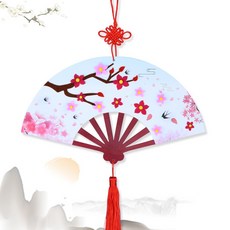 兔子小姐 不織布貼畫兒童材料包：手工扇形DIY 母親節/教師節感恩禮物, 1個, 春櫻