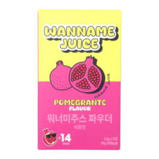 워너미랩 워너미주스 파우더 석류맛, 14개, 3.5g