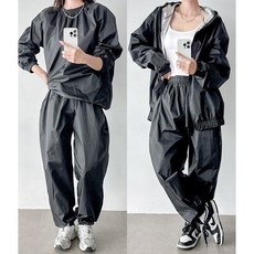 여성 땀복 상하세트 맨투맨 후드집업 2종 트레이닝세트 다이어트 남성 헬스복 런닝복 츄리닝
