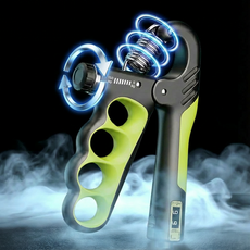 더메이크 강도조절 무소음 손 악력기 남성용 여성용, 1개, 라임