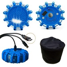 Nirananda 블루 충전식 USB C 자이로 라이트 - 9가지 플래시 모드가 있는 LED 표시기 비상 및 자동차 경고등 타입 C 충전기 플래시 기능 413535, 6 Pcs USB C High Power