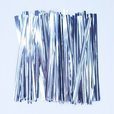 페토닷컴 예쁜 빵끈 포장끈 90종 모음 포장타이, 1개, 끈-09-블링빵끈 실버 8cm