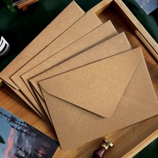 종이 엽서 봉투5p(23x16) 카드 봉투 크라프트, 크라프트 종이봉투(23x16cm)5p