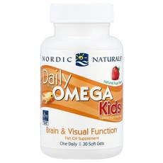 Nordic Naturals 데일리 Omega Kids™ 천연 과일 맛 소프트젤 30정 NOR-01817, 1개