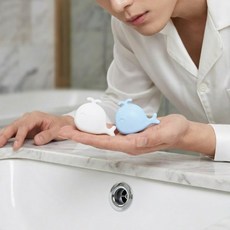 리브노드 세면대 오버플로우 구멍 마개 홀캡 벌레 차단 곰팡이 방지 물때 방지 고무 캡, 화이트,블루