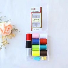 家用針線盒 縫補縫紉工具收納, 1個, 11色簡裝巨無霸
