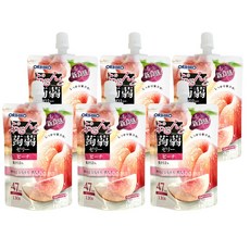 오리히로 푸룬또 곤약젤리 복숭아맛, 130g, 6개