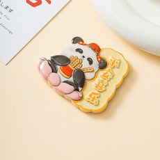 卡通熊貓冰箱貼創意恭喜發財立體麻將磁性貼品裝飾磁力貼陶瓷冰箱貼冰箱磁鐵可愛磁鐵吸鐵白板貼黑板貼居家裝飾, 平安喜樂