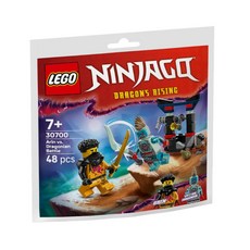 레고 30700 닌자고 아린 vs 드래고니안 배틀 페이퍼백 장난감 조립 정품, 1개