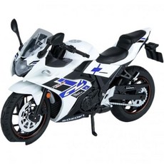 11447640 다이캐스트 모형 수집품 모델 MLTUN MAKAN 모터사이클 비례 1 12 GSX-250R 금속 컬렉션용 선물 화이트