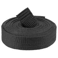 Classicseali Karate Belt 110 In Long Judo Belt Durable Karate Black Belts Double-Layered Cotton