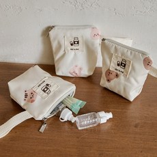 돗투돗 캐릭터나염 어린이집 방수 파우치, 베이비바니