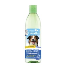 TROPICLEAN Fresh Breath 潔牙水 犬用 免刷牙 口腔護理 亮白配方 473毫升 VOHC認證, 473ml, 1瓶
