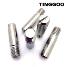 2/10Pcs M2 M2.5 M3 M4 M5 M6 M8 M10 304 스테인레스 스틸 슬롯 헤드 외부 나사 솔리드 다웰 핀 포지셔닝 롤 샤프 호환트 GB878, 5pcs M8, 30mm