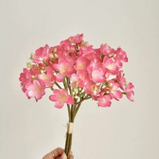 模擬茉莉花束 假花裝飾 家居擺設 攝影道具, 茉莉花 - 玫紅1束 4枝, 1個