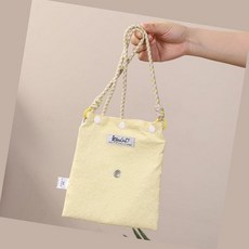 에버템즈 소동물 이동 가방 외출주머니 미니백팩, 옐로우