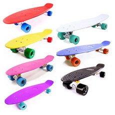 버즈런 22인치 크루져보드, 검정, 1개