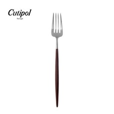Cutipol GOA系列 棕柄霧面不銹鋼 21.5cm 主餐叉 葡萄牙手工餐具, 1個