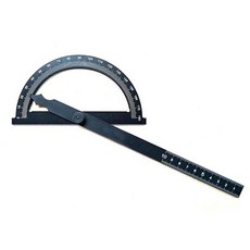 블루텍 분도기 BD-No.19B 4064547 각도기 앵글작업 각도측정 금긋기작업 길이측정 목공 건축디자인 도면, 없음