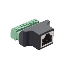 CCTV DVR용 네트워크 8 블록 RJ45-나사 어댑터 RJ45 커넥터 핀 수 이더넷 암-8 터미널 P 케이블, rj45 F 8Pin F