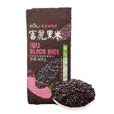 富麗農會 CNS二等 黑米 600G - 花蓮富里產 非糯性品種, 1個, 富麗黑米600G*1