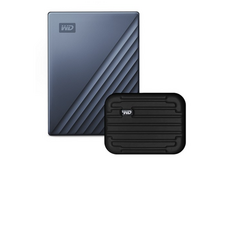 WD My Passport Ultra Type C 휴대용 외장하드 + 파우치, 2TB, Blue 블루