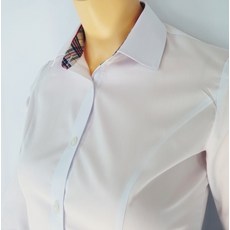 화이트 교복 85호90호95호100호105호110호115호120호 여학생 각카라 블라우스 긴팔셔츠