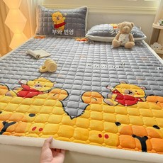 얇은토퍼 미끄럼 방지 겨울 가을 시트 싱글, 1cm, 카피바라