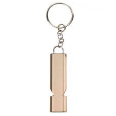 휴대용 호루라기 비상용, 골드, 1개, 골드