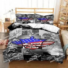 코디 로즈 이불 커버 쿨 아메리칸 나이트메어 침구 프린트 싱글 퀼트 베개 성인 사이즈, 3. 4