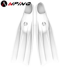 【ANPING】懶人蛙鞋 足弓長蛙鞋 浮潛蛙鞋 訓練用蛙鞋 游泳訓練蛙鞋, 矽膠長蛙鞋-白,XS(36/37)