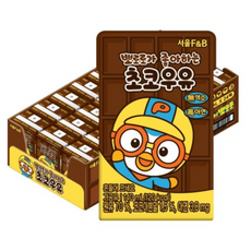 서울에프엔비 유아용 뽀로로가 좋아하는 초코우유, 초코 맛, 140ml, 216개