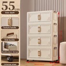 이동식수납장 주방 거실 트롤리 정리함 장난감 원룸, 15 4layered with wheels