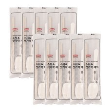 롯데 일회용 숟가락 젓가락세트 10P 개별포장 배달용, 1개, 본상품선택