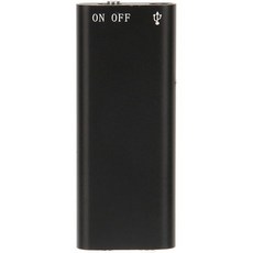 미니 휴대용 디지털 음성 녹음기 (강의 및 회의용) 8시간 연속 활성 녹음 장치 192k비트 ADPCM (중립 영어 검정색 8GB), 중립 영어/ 검정 8GB