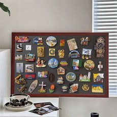 보드판 마그넷 사무실 블랙 꾸미기 색상 제외 학원 월넛 전시대 60x90cm, A. 자세한 내용은 사이즈 설명을 참조하세요, J. 더, K. 더 큰 5060cm 블랙 프레임 자기 플