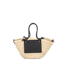 까스따네르 로고 디테일 토트 백