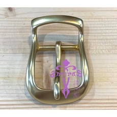 安提帕斯手工皮革皮帶頭 銅製4073日字型 黃銅色40mm