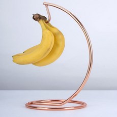 바나나 홀더 프룻 과일 거치대 스탠드 행거 스테인리스, 바나나걸이-로즈골드