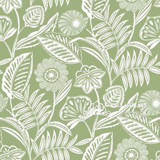 꽃무늬 벽지 수입 엔틱 플라워 접착식, 레이크블루