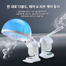 Mochae 미용실 스팀기 얼굴 헤어 스티머 피부 미스트기 가정용 보습 열 분사 수분 공급기 모발 두피스팀기 홈케어 관리, 화이트, 220v