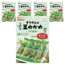 SOKAN 海帶莖 薄鹽口味 增量包, 5個, 105g