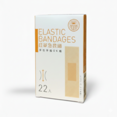 日華急救繃 防水透氣OK繃 多尺寸可選 傷口護理必備, 1個, 日華ok繃 彈性伸縮 22入