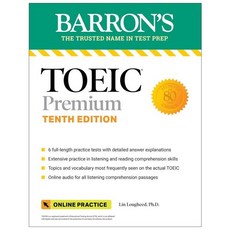 Toeic Premium: 6 Practice Tests + Online Audio Tenth Edition : 6 Practice Tests + Online Audio, Barrons Educational Services