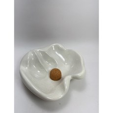 匠斗 煙具 德國製 煙斗專用陶瓷煙灰缸 質感超好 二色可選, 珍珠白, 1個