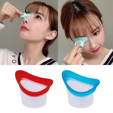 1+1 말랑말랑 안구 세척컵 아이 클리너 눈알 청소 눈 세척 세정 봉, 1세트, 투명레드+투명블루