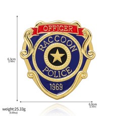 RPD 바이오하자드 레지던트 이블 휘장 브로치 뱃지 펜던트 굿즈