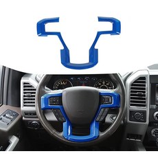 Voodonala 포드 F150 F250 F350 슈퍼 듀티 2015-2020용 F150 스티어링 휠 커버 트림 퍼플, 블루